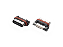 Waterproof USB Type-C Receptacles