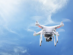 a flying drone