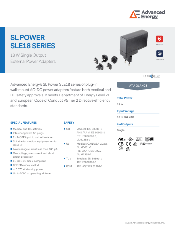 SL Power SLE18 Series PDF Thumbnail