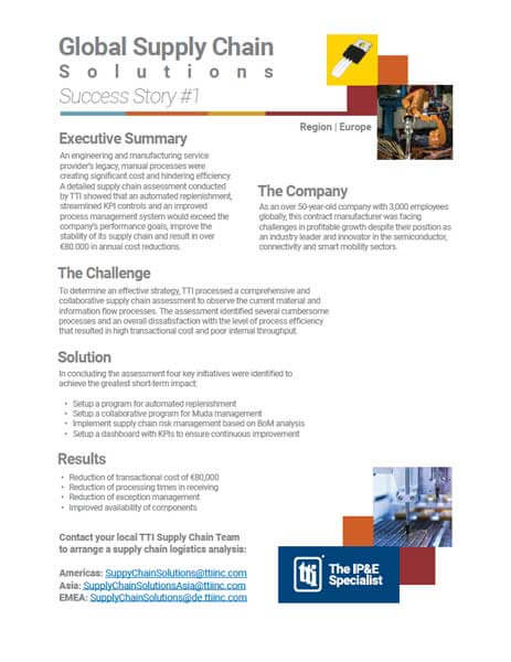 TTI Global Supply Chain Solutions Success Story #1 PDF Cover