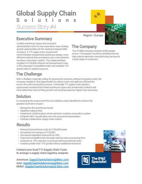 TTI Global Supply Chain Solutions Success Story #4 PDF Cover