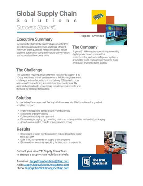 TTI Global Supply Chain Solutions Success Story #5 PDF Cover