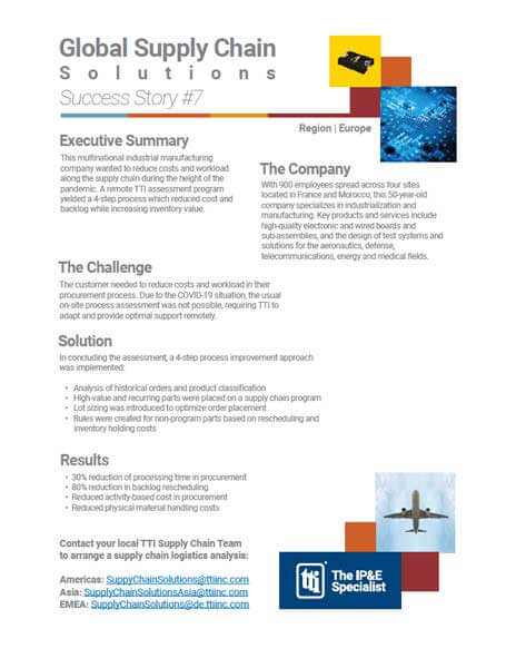 TTI Global Supply Chain Solutions Success Story #7 PDF Cover