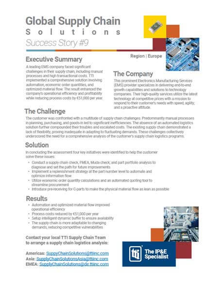 TTI Global Supply Chain Solutions Success Story #9 PDF Cover