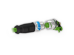 CONEC M12x1 Connectors with bayonet quick locking