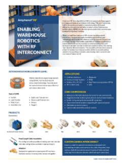 Amphenol RF Warehouse Automation Solutions PDF Cover