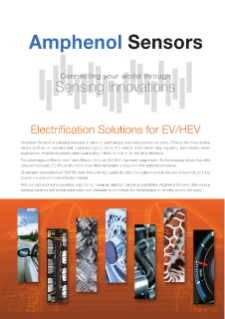 Amphenol Sensors Electrification Solutions for EV/HEV