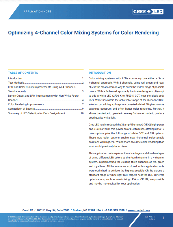 Cree LED 4-Channel Mixing PDF Thumbnail