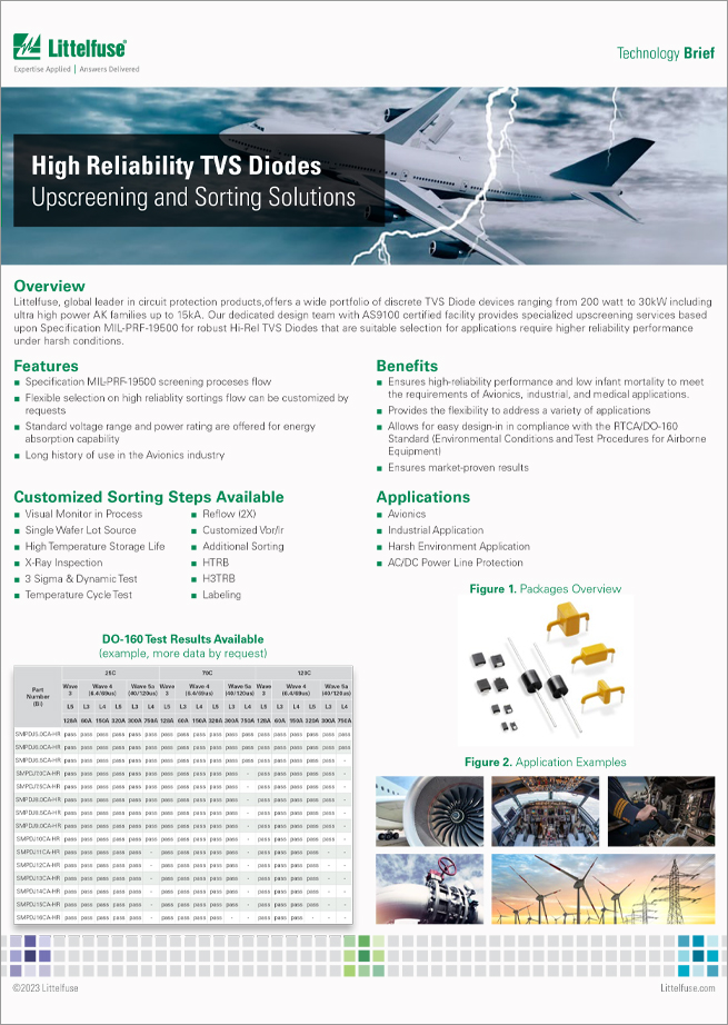 Download High Reliability TVS Diodes Whitepaper - TTI