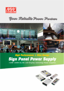 MEAN WELL LED Display Switching Power Supplies Brochure