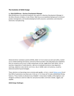 The Evolution of ADAS Design - Blogpost