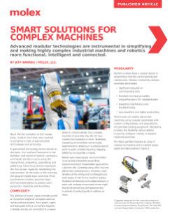 Molex - Smart Solutions for Complex Machines