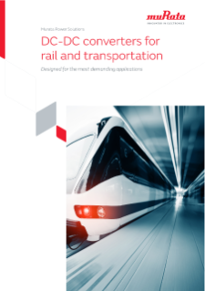 Murata DC-DC Converters for Rail and Transportation