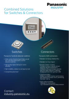 Panasonic Combined Solutions for Switches & Connectors