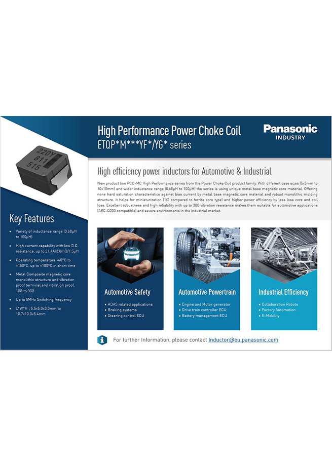 Panasonic High Performance Power Choke Coil Fighting Card