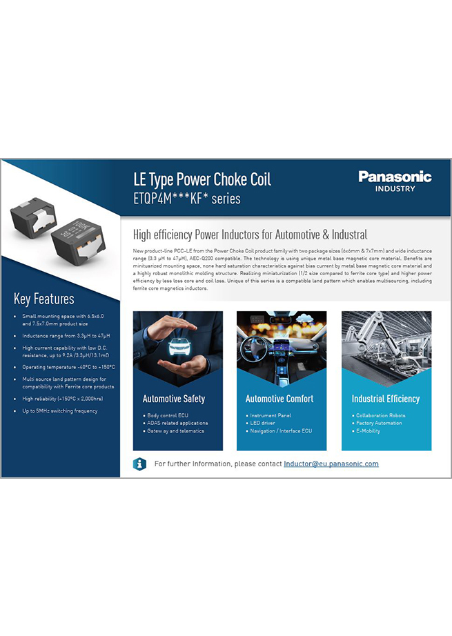 Panasonic LE Type Power Choke Coil Fighting Card