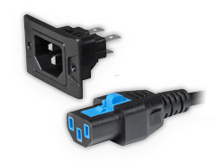 Connector 6080 with cordset and IP54 protection