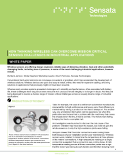 Sensata Overcoming Mission Critical Sensing Challenges White Paper