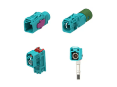 TE Connectivity FAKRA Automotive RF Connector System for High-Frequency Data