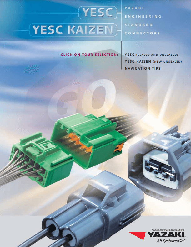 Yazaki YESC Connectors PDF Cover