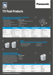 Panasonic TTI Push Products