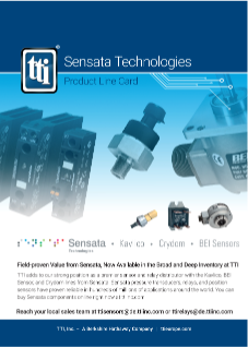 Sensata Technologies Product Line Card