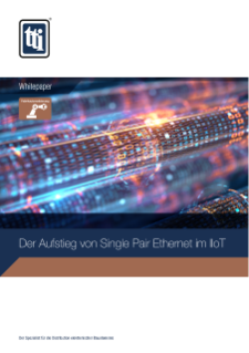 Whitepaper: The Rise of Single Pair Ethernet in IIoT PDF cover