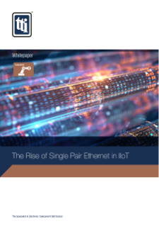 Whitepaper: The Rise of Single Pair Ethernet in IIoT PDF cover