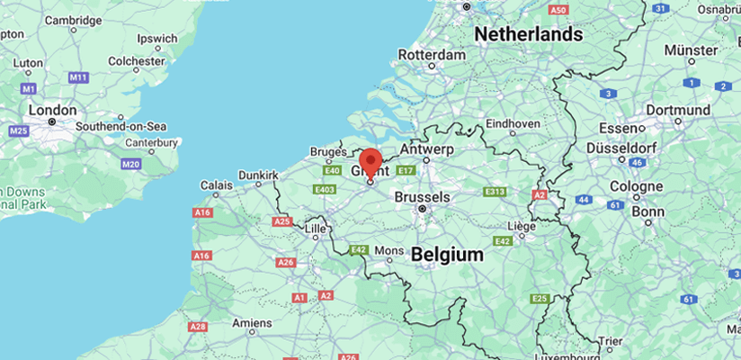 Map of Belgium