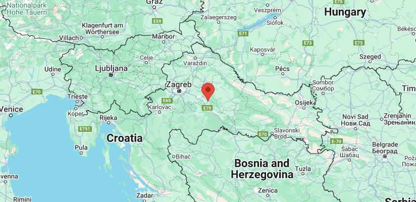 Map of Croatia