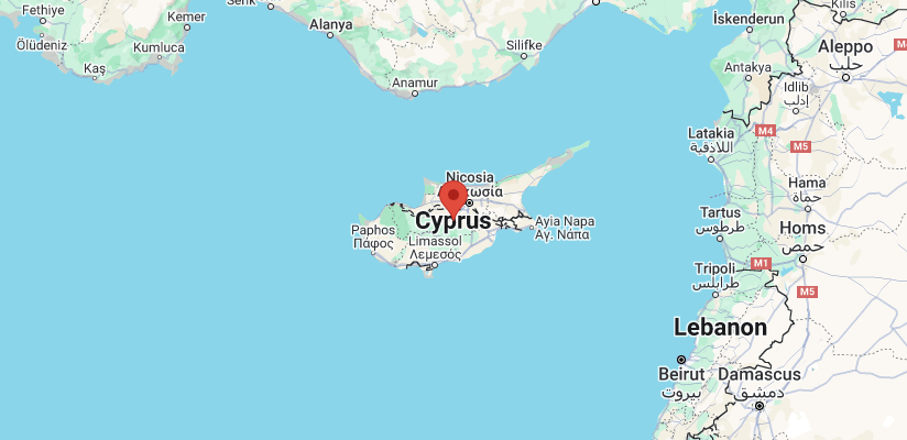 Map of Cyprus