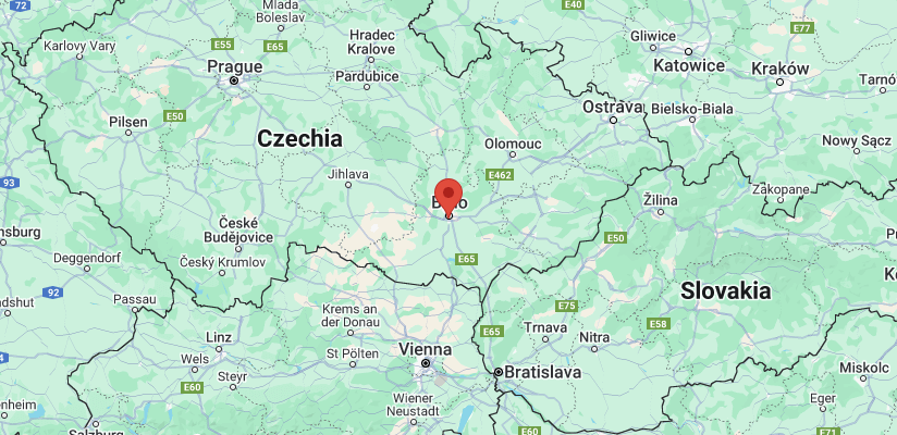 Map of Czech Republic
