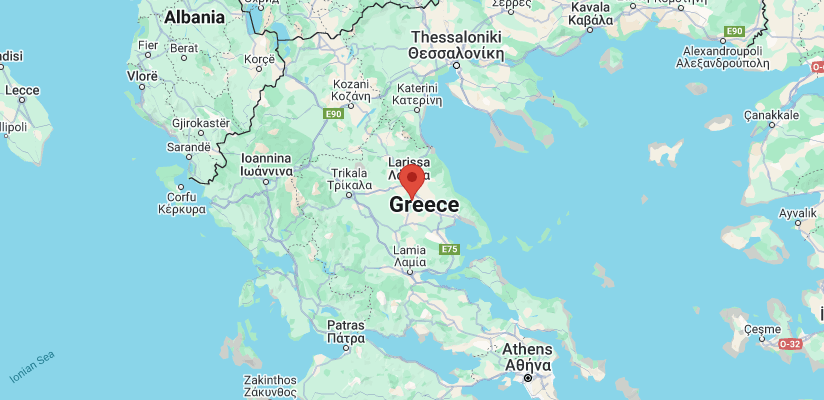 Map of Greece