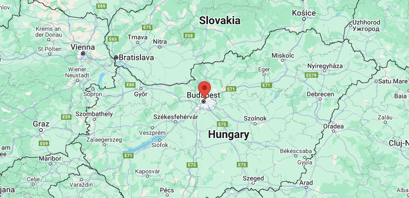 Map of Hungary