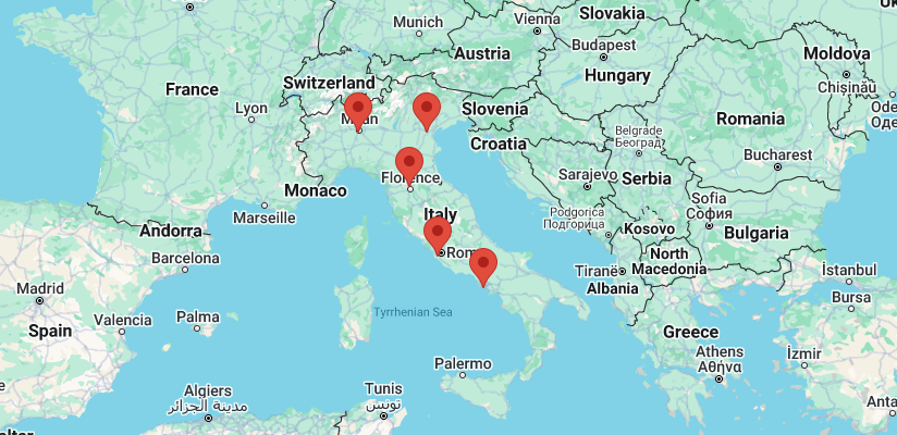 Map of Italy