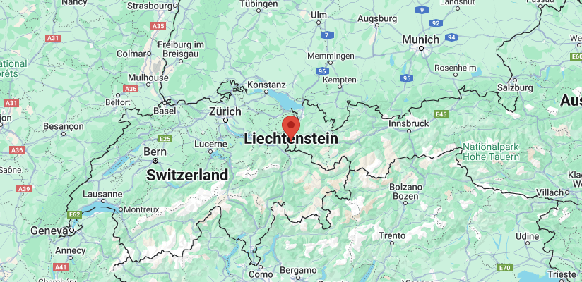 Map of Liechtenstein