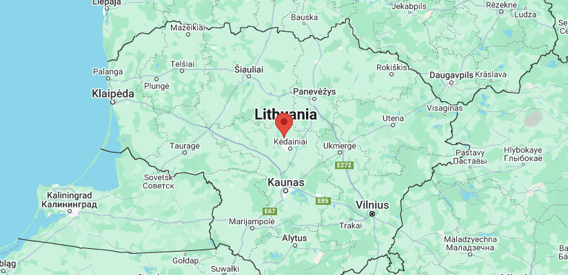 Map of Lithuania