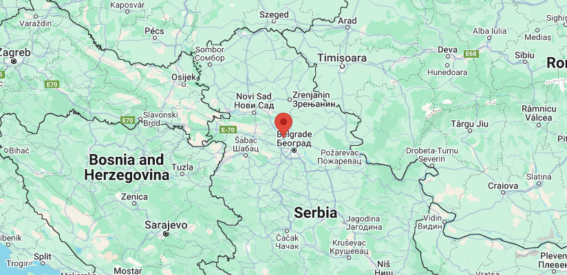 Map of Serbia
