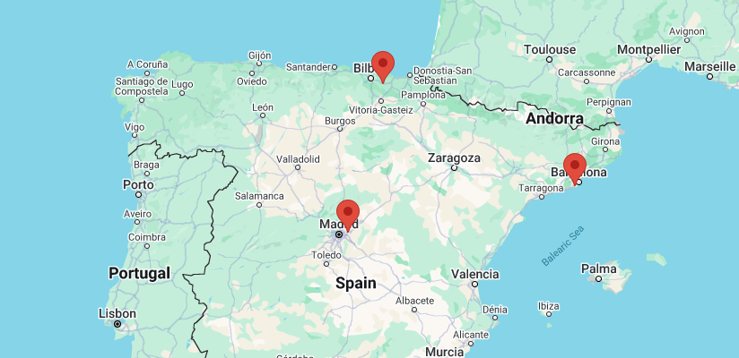 Map of Spain