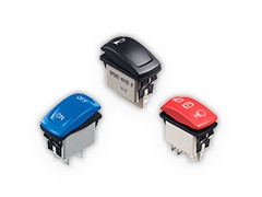 Apem Power rocker switches with a state-of-the-art look