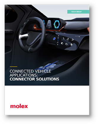 Molex Tech Brief: Connected Vehicle Applications: Connector Solutions PDF cover