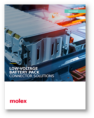 Molex Tech Brief: Low-Voltage Battery Pack Connector Solutions PDF Cover