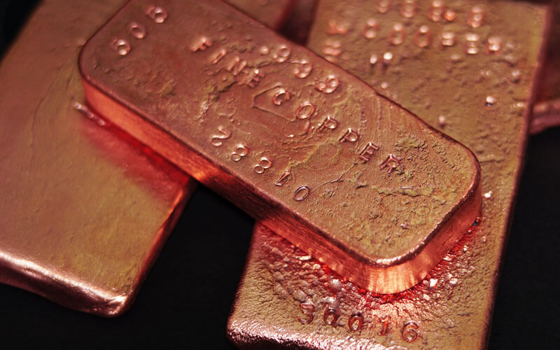 stamped copper bars